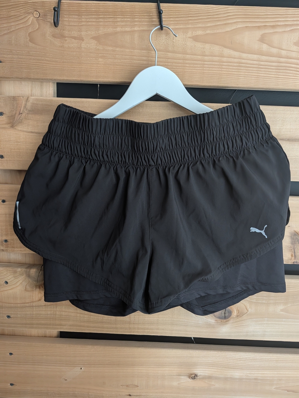 PUMA Women’s Black Athletic Running Shorts